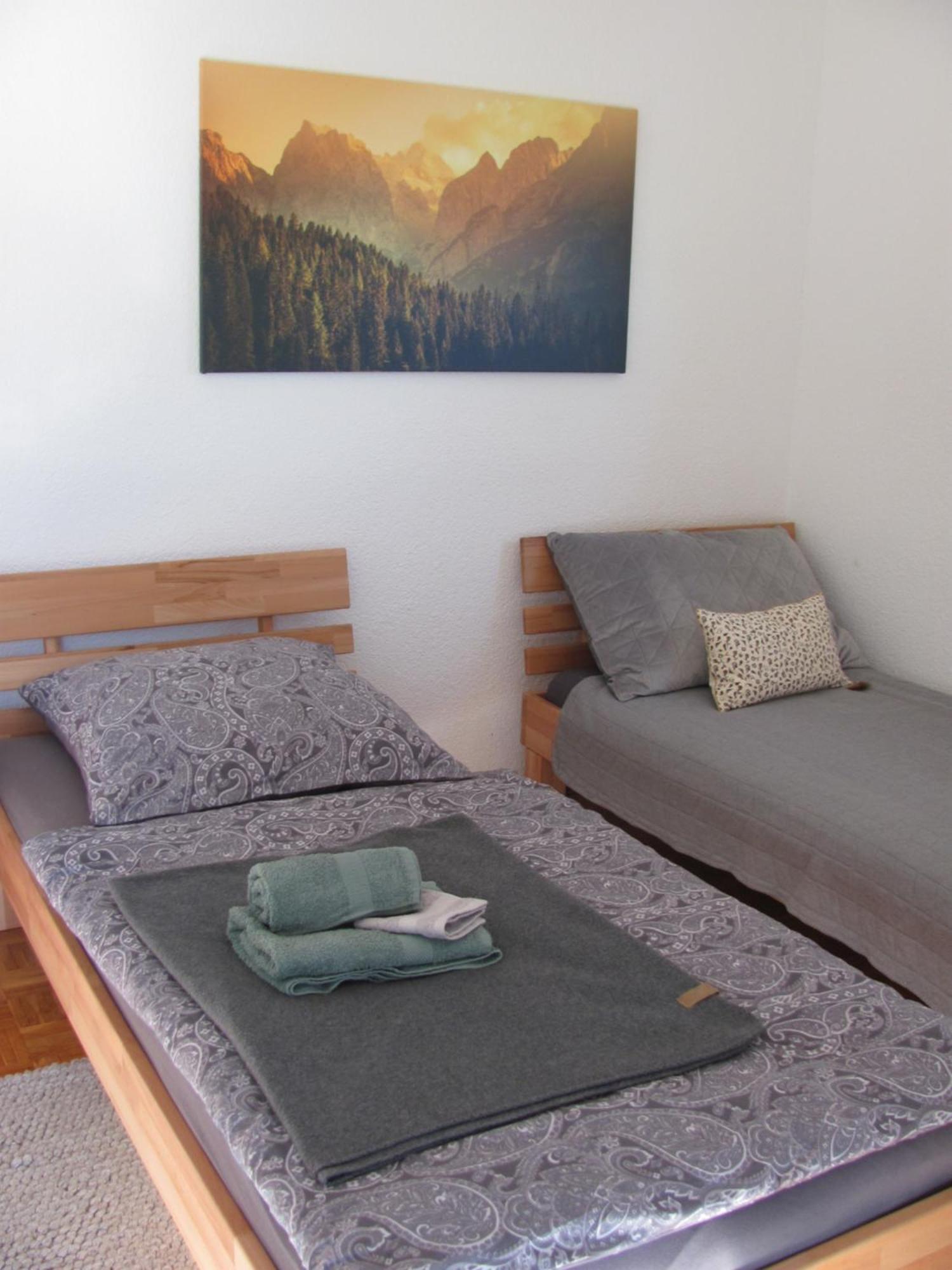 #1Gemuetliches Ruhiges Sonniges Balkonzimmer Mit Gemeinschaftsbad W-Lan Airport Nah Late Night Check In Haus Nr 9,5 Trunkelsberg 外观 照片
